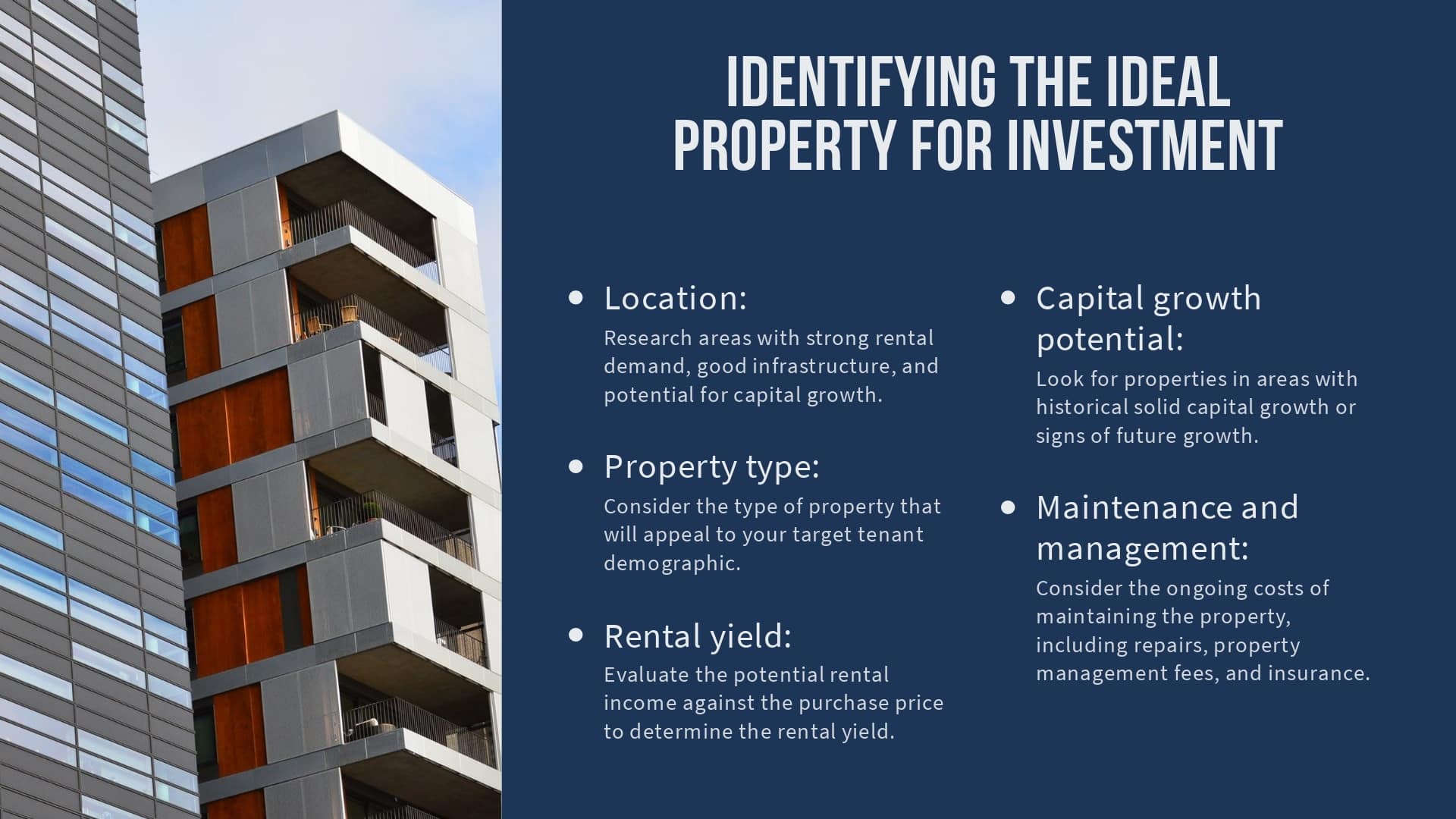 Identifying the Ideal Property for Investment